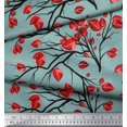 thumbnail image 3 of Soimoi Georgette Viscose Fabric Branch & Leaves Artistic Decor Fabric Printed Yard 42 Inch Wide, 3 of 3
