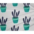 thumbnail image 5 of oneOone Georgette Viscose Fabric Leaves & Floral Block Printed Fabric 1 Yard 42 Inch Wide, 5 of 5