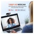 thumbnail image 2 of Webcam 1080P Streaming Web Camera For PC HD Web Cam With Microphone 360 Rotation USB Webcam For Computer Laptop, 2 of 6