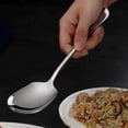 thumbnail image 4 of Meitianfacai Cuillère en Acier Inoxydable 2 Pcs Cuillère à Fond Plat Cuillère à Dessert Cuillère à Riz, 4 of 7