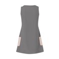 thumbnail image 5 of Timegard Robes pour Femmes Col en V Été Décontracté Robes T-Shirt Sortie de Plage Robe Débardeur avec Poches, 5 of 5