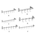 thumbnail image 3 of maskred Efficient And Organized Kitchen Rack Tools Easy To Install Rust-resistant Kitchen Utensils Rack Double pole+50cm+8 1Set, 3 of 6