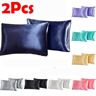 Housse de Coussin Rectangulaire en Soie Taie d'Oreiller Délicate