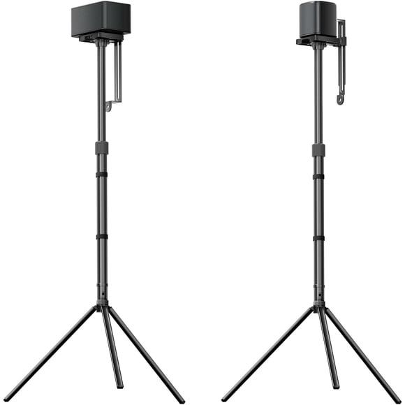 ULTIMEA Adjustable Speaker Stands Pair, Height 24.4"-36.6", Floor Stands for Surround Sound Speakers, Holds 6.6 lbs, Compatible with ULTIMEA Aura & P