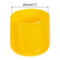 thumbnail image 2 of Unique Bargains 30 Pcs Capuchons d'Extrémité en Caoutchouc 25mm Couvre-Vis en PVC Vinyle Protecteur de Filetage de Vis Capuchons Ronds pour Tablette en Fil Jaune, 2 of 5