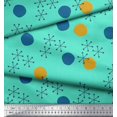 thumbnail image 2 of Soimoi Rayon Fabric Geometric & Polka Dots Printed Fabric 1 Yard 42 Inch Wide, 2 of 3