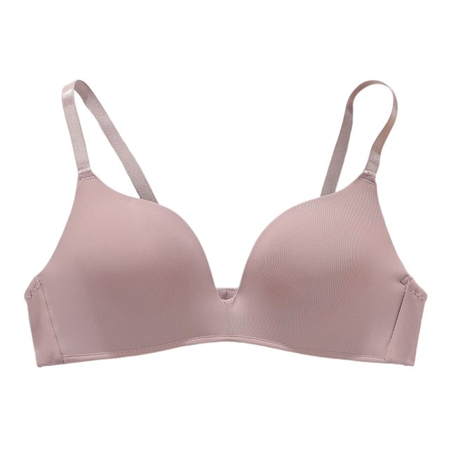 Kcodviy Women's Comfortable and Transparent Wireless Bras for Women Support Shoulder Strap Cordless Backless Women Bras Wireless Plus Size Spongeless with Convertible Shoulder Straps