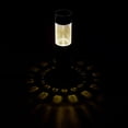 thumbnail image 4 of Mainstays Plastic Solar Landscape Black Round Bollard Pathway Light, 4 of 7