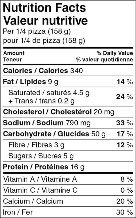 Great Value Rising Crust 4 Cheese Pizza, 632 g
