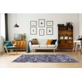 thumbnail image 2 of Ladole Rugs Shaggy Rabat Abstract Pattern Sustainable Spirals Style Indoor Small Runner Rug in Dark Gray White 2'7" x 4'11", 2 of 4