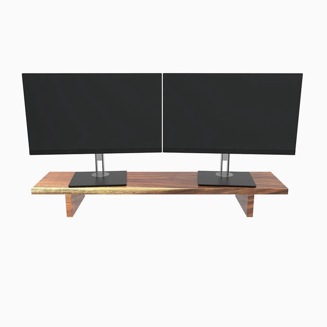 Desky Monitor Stand - Saman Hardwood