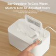 thumbnail image 2 of LED Display Wipe Warmer Heater Wet Towel Dispenser Portable USB Charge Wipe Warmer Napkin Heating Box Home/Car Use, 2 of 6