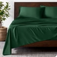thumbnail image 2 of Bare Home Bamboo Sheet Set - Made from Rayon Fibers - Deep Pockets - 4 Piece - Queen, Forest Green, 2 of 7