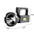 thumbnail image 3 of PEONAVET Lampes de Poche Lampes de Poche Portables Lampe Portable Murale de Bureau Chargement USB Extérieur Camping Portable Longue Portée Flashlight Travail COB, 3 of 9