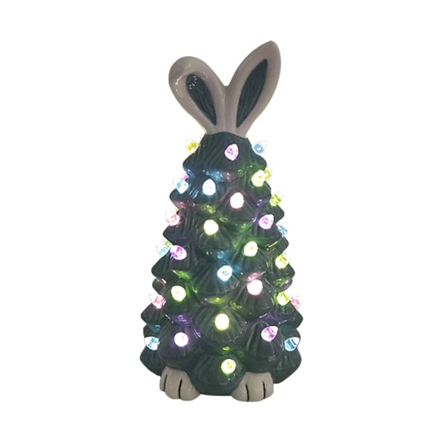 Easter Decorations Savings Pisexur Easter Bunny Tree Easter Decorations for Indoor Spring Home Bedroom Office Decor,Tabletop Bunny Rabbit Tree Home Tabletop Bunny Doll Tree for Kids (4.13×7.67 in)