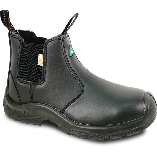 vangelo ASTM and CSA Approved Steel Toe Men Safety Boot ETHAN-1 Puncture and Toe Protection Non-Slip Black Size 13W
