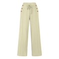 thumbnail image 5 of VEKDONE Womens Linen Long Pants Beige XXXL, 5 of 5