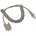 thumbnail image 1 of Datalogic Scanning 90A051891 Cable, RS-232, 9P, Female, Coiled, CAB-408, 6' Size, 1 of 3