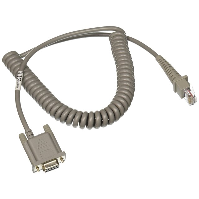 Datalogic Scanning 90A051891 Cable, RS-232, 9P, Female, Coiled, CAB-408, 6' Size