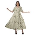 thumbnail image 4 of Moomaya Robes d'Été Imprimées à Manches Courtes pour Femmes, Tenue de Fête Décontractée, 4 of 4