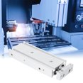 thumbnail image 4 of CXSM10 Double-Rod Convenient Pneumatic Slide Bearing Cushioned, Air Cylinder, Durable For Automotive Material Handling, 4 of 8