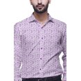 thumbnail image 3 of BESTMAN Printed Formal Shirts For Men Spread Collar Cotton Shirt, 3 of 5