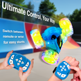 thumbnail image 3 of Contixo Remote Control Car, Stunt Racer, 360° Flip & Rotate, LED Lights, Wristband Controller, All-Terrain RC Cars for Kids, Blue, 3 of 6