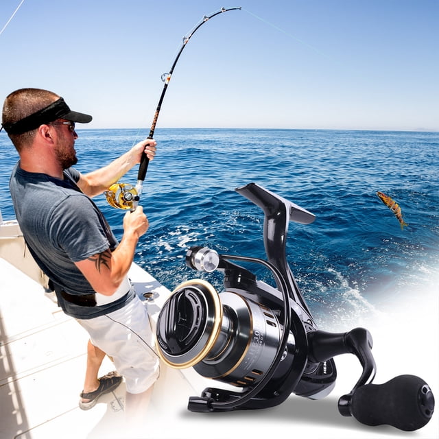 ddioayh Clearance Fishing Gear Fishing Wheel Spinning Wheel All Metal Bevels CNC Sea Pole Wheel Rocker Spinning Wheel Long Throw Road Asian Fish Wheel