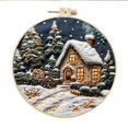 thumbnail image 1 of Yhmxh Kit de Broderie de Noël avec Cerceau de Broderie 2025 Kit de Broderie Facile pour Débutants et Adultes Village Enneigé d'Hiver Kit de Cerceau de Broderie Complet avec Aiguilles Déco de Fête de Noël, 1 of 1