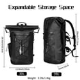 thumbnail image 3 of AFISHTOUR Sac à Dos Imperméable, Sac Étanche Flottant à Dessus Roulé 35 L pour Kayak, Randonnée (Noir), 3 of 9
