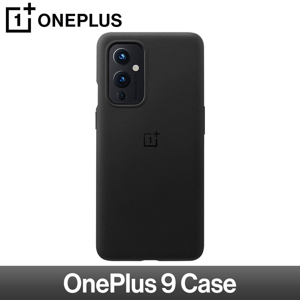 OnePlus Newest Original OnePlus 9 Phone Case Sandstone Bumper Case Protective Cover Simple Design Black