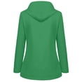 thumbnail image 4 of CEHVOM Manteau de Pluie Uni pour Femmes Extérieur Grande Taille Imperméable à Capuche Coupe-Vent Liquidation, 4 of 4