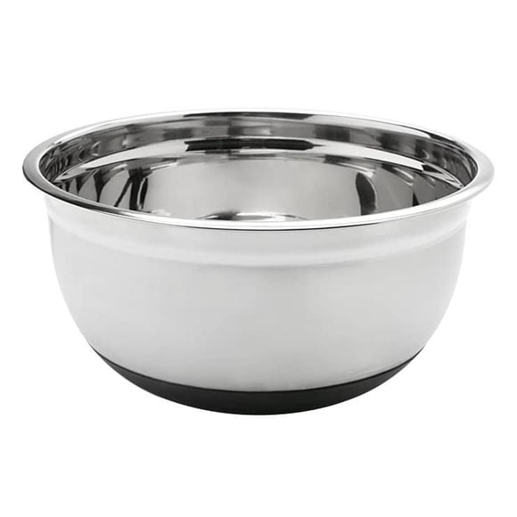 Mainstays Stainless Steel Mixing Bowl With Non Skid Bottom, 8Qt