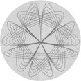 thumbnail image 1 of Ahgly Company Tapis Rond Lavable en Machine Intérieur Transitionnel Gris Platine, 3 Pieds Rond, 1 of 7