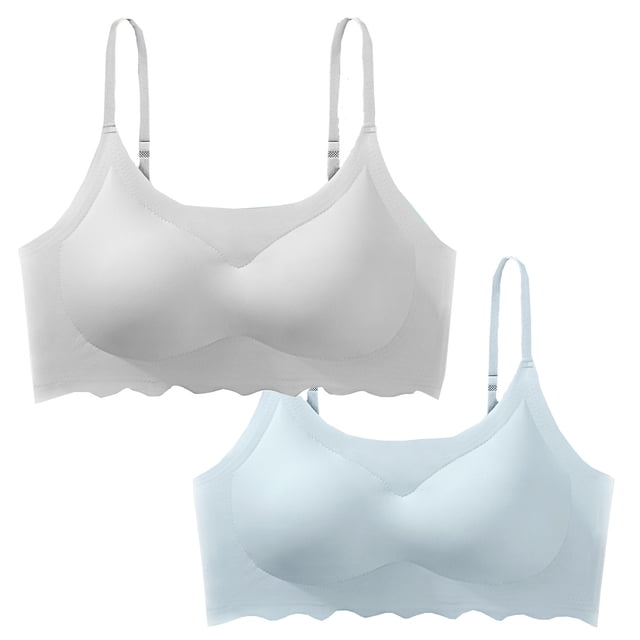 Timegard 2 Pcs Soutiens-Gorge de Sport pour Femmes avec Armatures Bretelles Réglables Respirantes Confortables pour Dormir