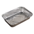 thumbnail image 1 of 10 Pcs Barquettes Jetables en Aluminium de Forme Rectangulaire pour Aliments à Emporter Contenants pour Aliments à Emporter avec Couvercles en Aluminium/sans Couvercle, 1 of 1