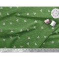 thumbnail image 3 of Soimoi Green polyester Crepe Fabric Heart & Love Text Decor Fabric Printed Yard 42 Inch Wide, 3 of 5