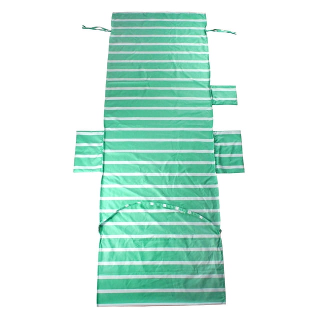 Leutsin Housse de Chaise à Rayures Serviette de Plage Imprimée Serviette de Chaise Longue en Polyester et Coton
