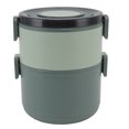 thumbnail image 4 of Stackable Lunch Box, Heat Preservation Food Grade BPA Free Bento Box  for Home for Office for Travel Blue,Red,Green, 4 of 8