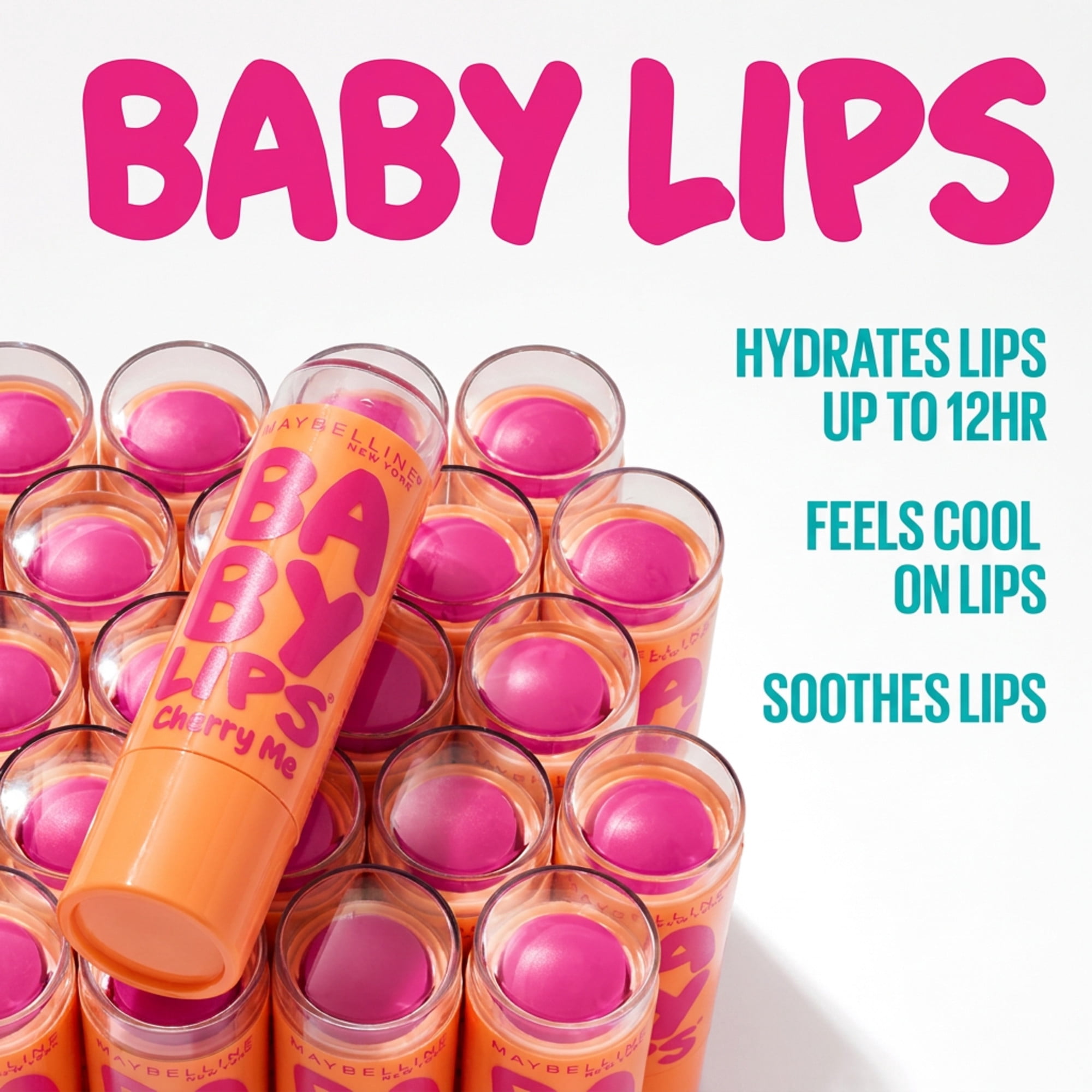 Maybelline New York Baby Lips, Moisturizing Lip Balm, Pink Punch