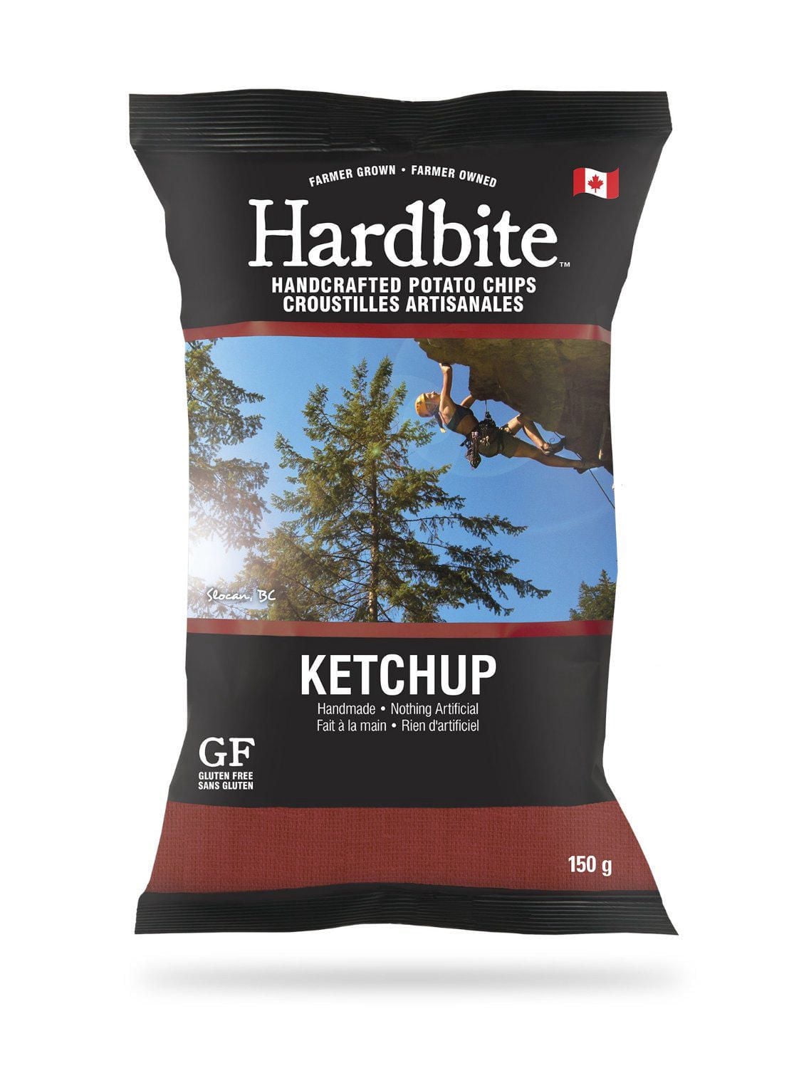 Croustilles artisanales à saveur de ketchup de Hardbite Chips