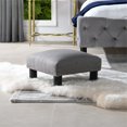 thumbnail image 3 of Jules Tabouret Carré d'Accent Ottoman Gris Foncé Chiné, 3 of 15