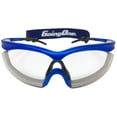 thumbnail image 2 of Going One Sports Safety Glasses - Raquet Sports Protective Eyewear, Eye Protection Goggles for Pickleball, Racquetball, Squash, Basketball; with Anti-Fog Lenses and Padded Eye Rims, Senior Size, Blue, 2 of 4