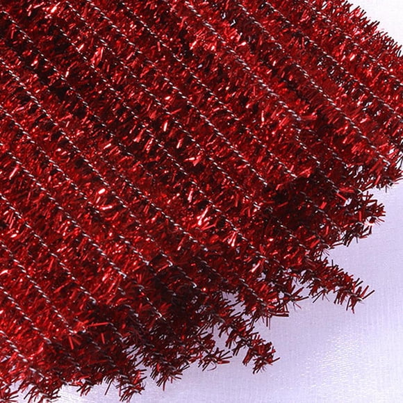 Colorful Glitters Fuzzy Wires Twisted Sticks Perfect For Diy Craft Art Flower Material A2r4