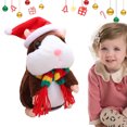 thumbnail image 1 of Interactive Talking Hamster Plush Toy, Walks and Repeats Sounds, Fun Educational Toy for Children, 1 of 9