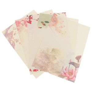 40pcs Lettre d'impression papier créatif style floral écriture papier rétro A4 Papier