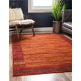 thumbnail image 2 of Unique Loom Tapis d'Automne Rustique 8' x 10' Rectangulaire en Terre Cuite / Burgundy, 2 of 2