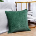 thumbnail image 2 of PiccoCasa Soft Water Repellent Throw Pillow Covers Emerald Green 18x18 Inch, 2 of 7