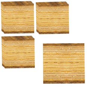 Fesfesfes 20-Piece Paper Towels Natural Wood Grain Paper Towels Tableware for Birthday Decorations for Camping Gatherings Easy to Use