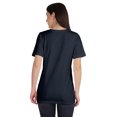 thumbnail image 3 of Inkmeso T-Shirt Basique à Col Rond pour Femmes, Manches Courtes, Coupe Régulière, Long Tee, Haut d'Entraînement, 3 of 8